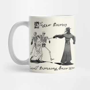 Social Distancing, Renaissance Style (for light backgrounds) Mug